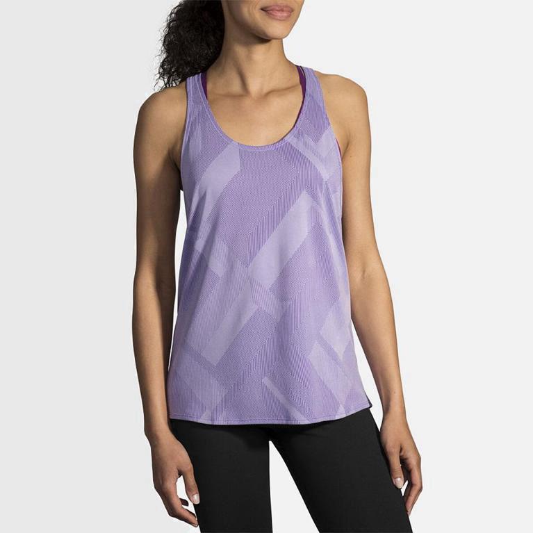 Brooks Array NZ - Women's Running Tank Top - Purple (31289-XWDC)